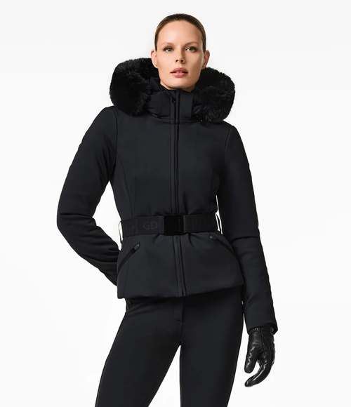 Jaqueta de Ski Goldbergh Feminina Hida Faux Border Black