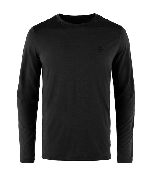 Camiseta Masculina Fjällräven Abisko Lã Merino Black
