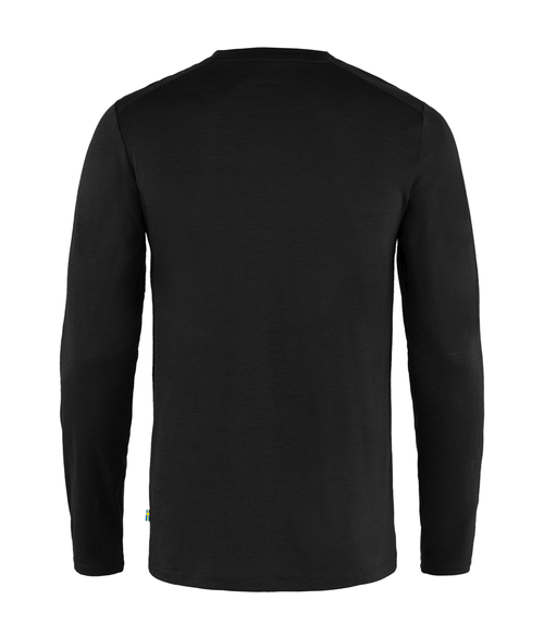 Camiseta Masculina Fjällräven Abisko Lã Merino Black