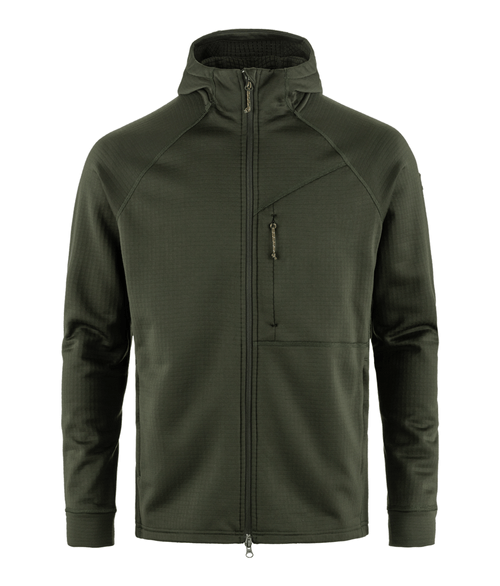 Fleece Masculino Fjällräven Fjällräven Abisko Com Capuz Grid Deep Forest