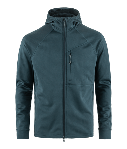 Fleece Masculino Fjällräven Fjällräven Abisko Com Capuz Grid Mountain Blue