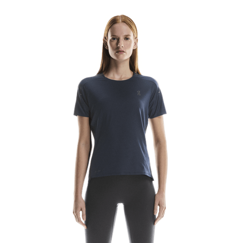 Camiseta On Running Feminina Performance-T Navy | Black