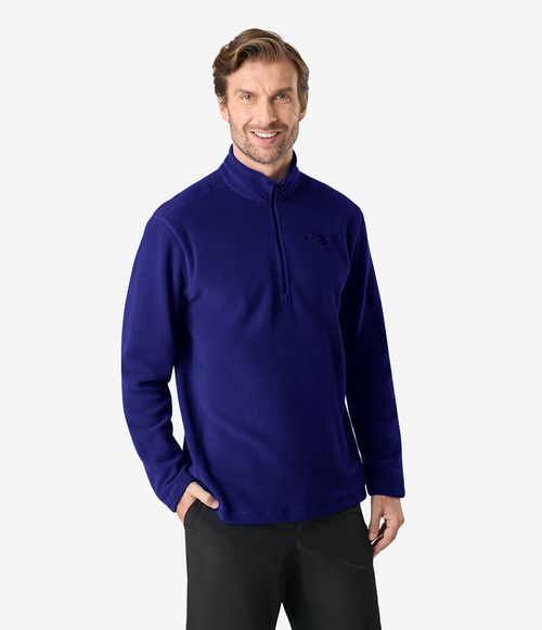 Fleece The North Face Masculino TKA 100 Glacier 1/4 Zip TNF Blue