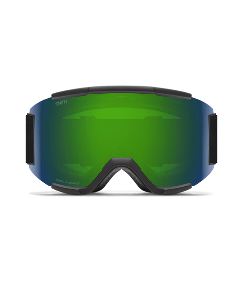 Snow Goggles Smith Squad Black + Green Mirror