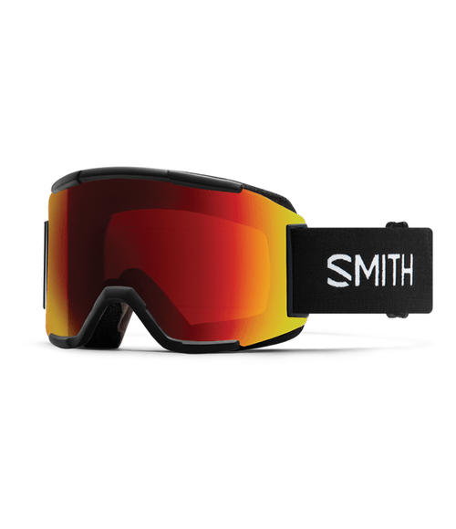 Snow Goggles Smith Squad Black + Red Mirror