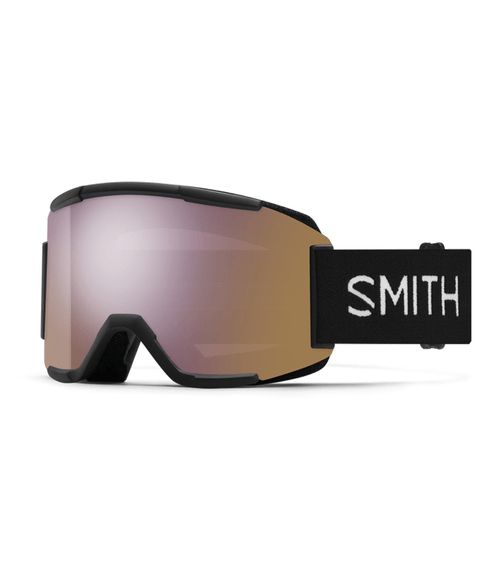Snow Goggles Smith Squad Black + Rose Gold Mirror