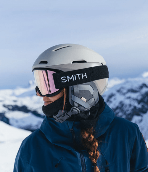 Snow Goggles Smith Squad Black + Rose Gold Mirror