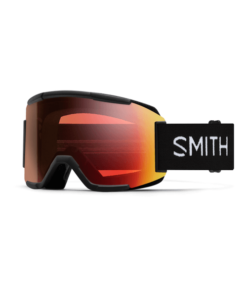 Snow Goggles Smith Squad Black + Red Mirror
