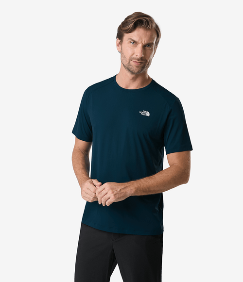 Camiseta The North Face Masculina Hyper Tee Crew Midnight Petrol