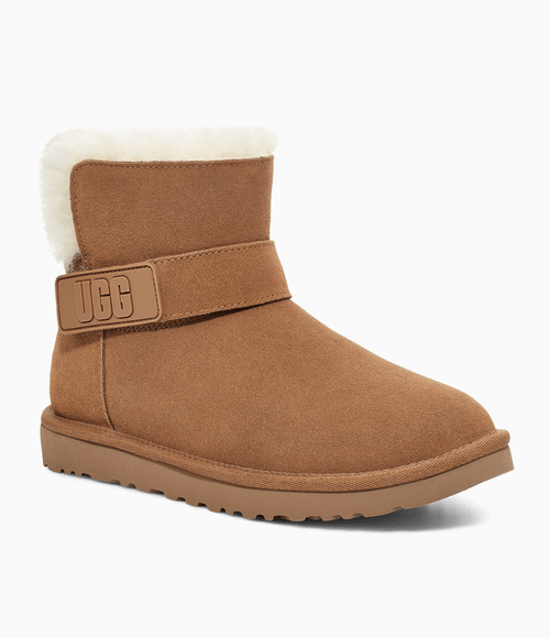 Bota Ugg Feminina Mini Bailey Graphic Caramelo