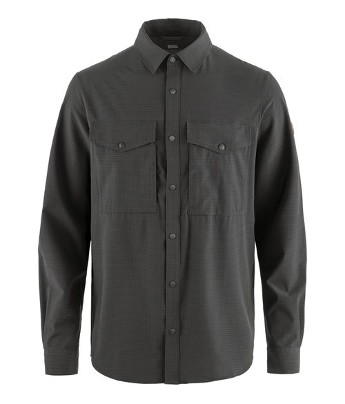 Camisa Fjällräven Masculina Abisko Trekking Dark Grey