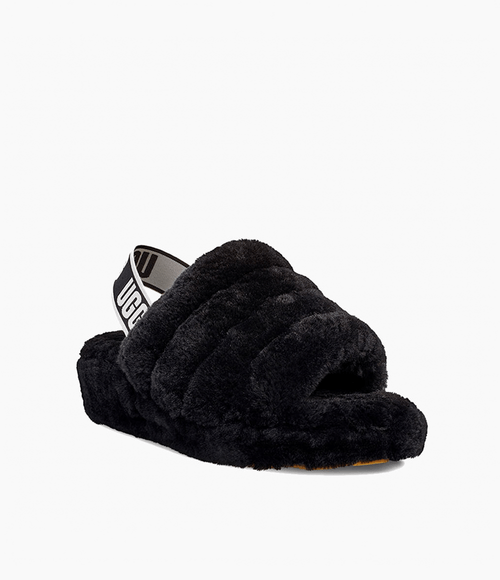Slide Ugg Feminino Fluff Yeah Preto