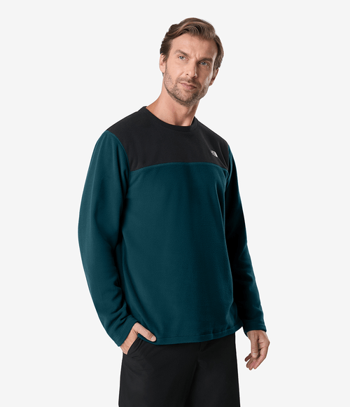 Fleece The North Face Masculino Glacier Crew Midnight Petrol