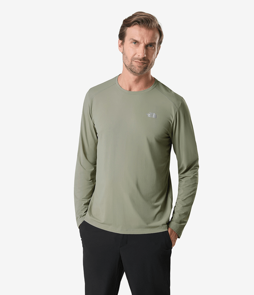 Camiseta The North Face Masculina Hyper Tee Manga Longa Clay Grey