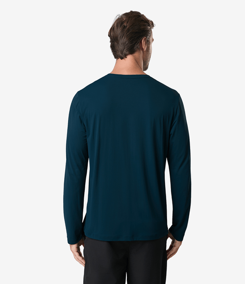 Camiseta The North Face Masculina Hyper Tee Manga Longa Midnight Petrol