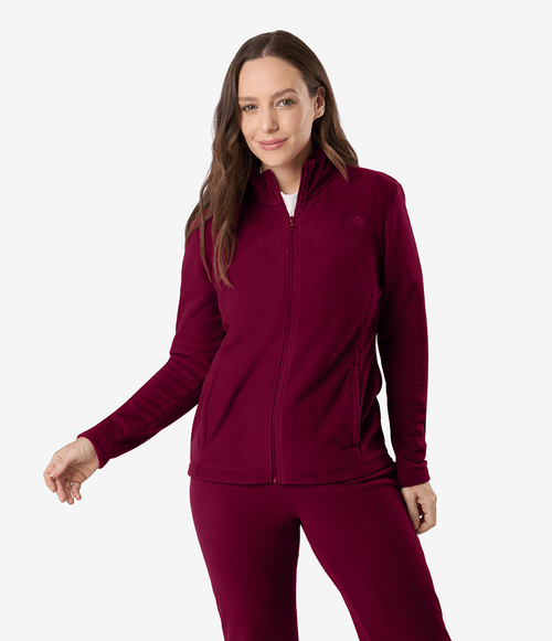 Fleece The North Face Feminino Glacier Full Zip Beetroot