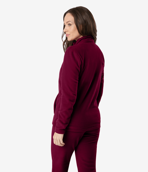 Fleece The North Face Feminino Glacier Full Zip Beetroot