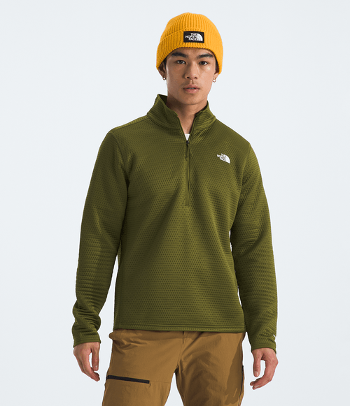 Fleece The North Face Masculino Dotknit Thermal 1/4 Zip Forest Olive