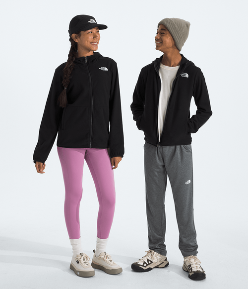 Fleece The North Face Infantil Teen Glacier Full Zip Com Capuz TNF Black