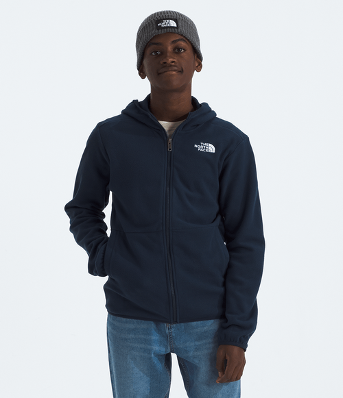 Fleece The North Face Infantil Teen Glacier Full Zip Com Capuz Summit Navy