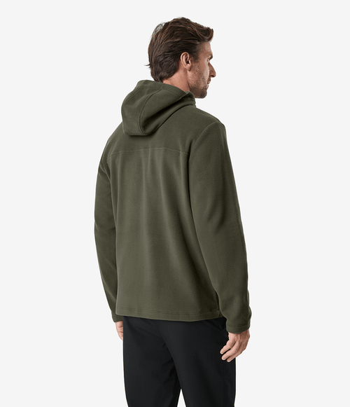 Fleece The North Face Masculino Glacier Full Zip Com Capuz New Taupe Green