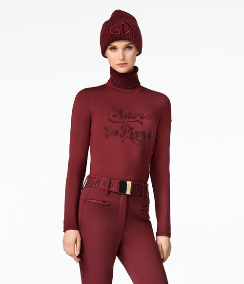 Camiseta Manga Longa Goldbergh Feminina Francesca Vino Roso