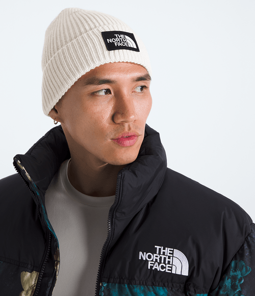 Gorro The North Face TNF Logo Box Cuffed White Dune