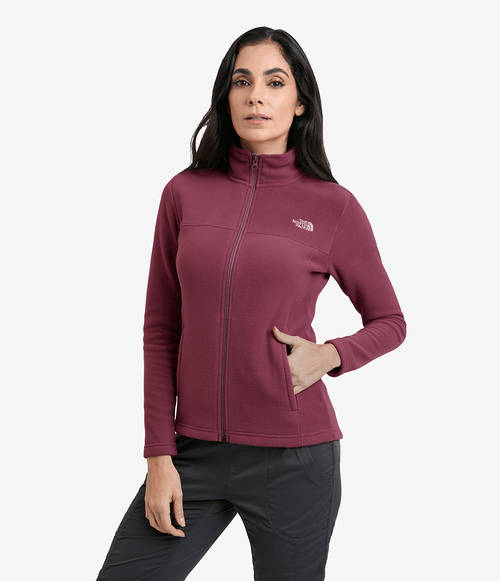Fleece The North Face Feminino Glacier Full Zip Cyber Berry