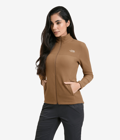 Fleece The North Face Feminino Glacier Full Zip Latte