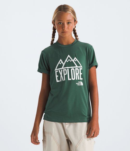 Camiseta The North Face Unissex Infantil Teen Adventure Duck Green