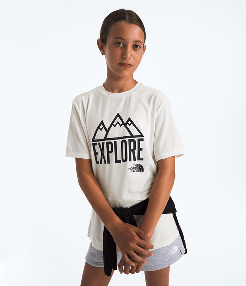 Camiseta The North Face Unissex Infantil Teen Adventure White Dune