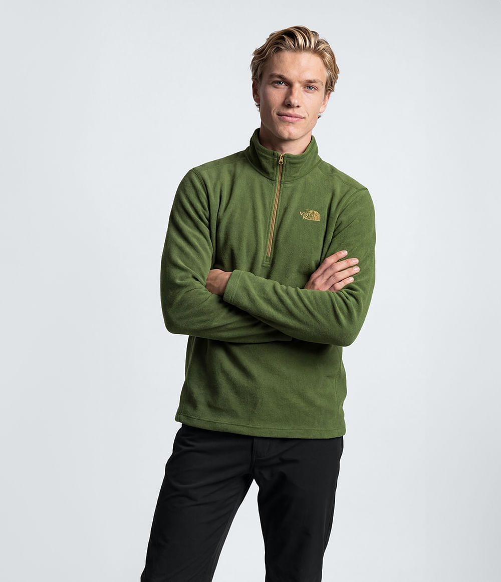 fleece-the-north-face-masculino-glacier-1-4-zip-woodland-green-p
