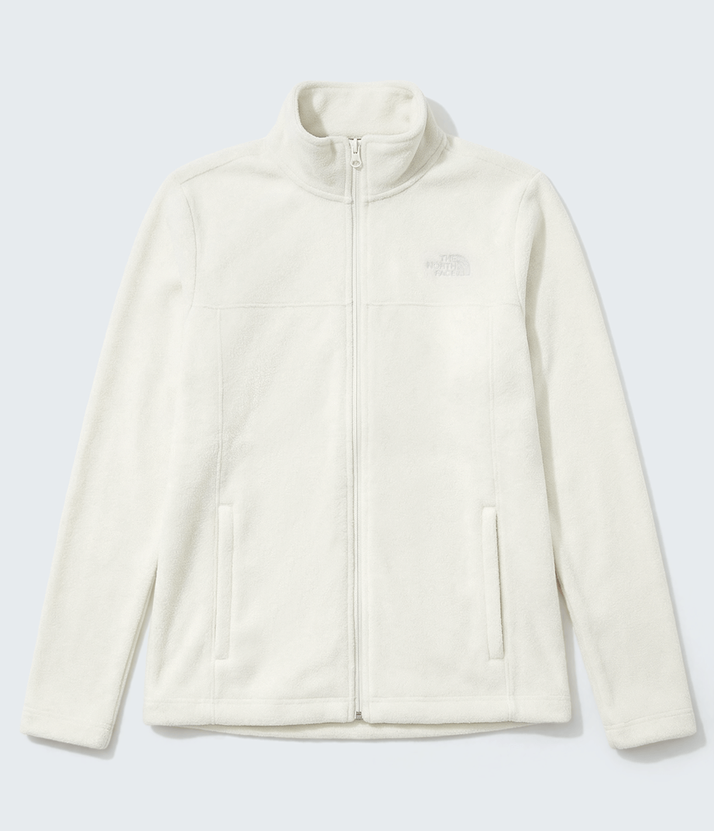 fleece-the-north-face-feminino-glacier-full-zip-white-dune-pp