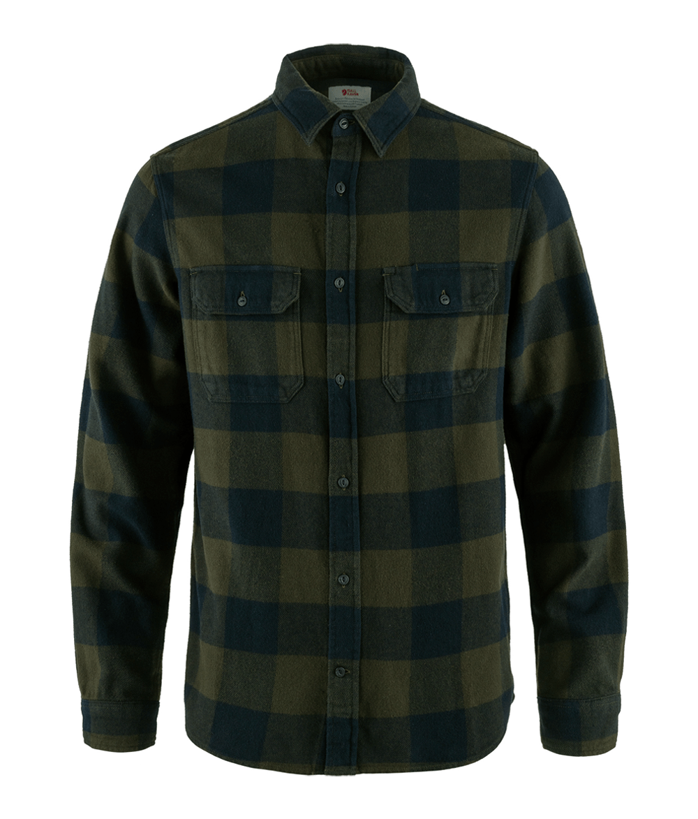 camisa-fjallraven-masculina-ovik-heavy-flannel-deep-forest-dark-navy-p