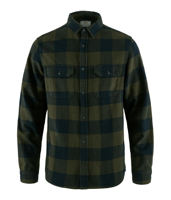 camisa-fjallraven-masculina-ovik-heavy-flannel-deep-forest-dark-navy-p