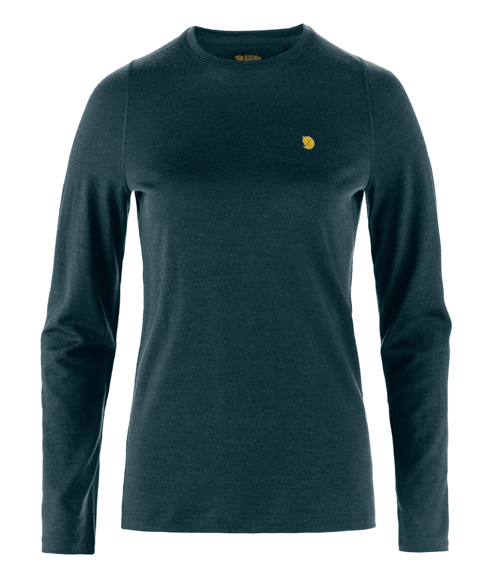 camiseta-fjallraven-segunda-pele-feminina-bergtagen-merino-190-mountain-blue-p