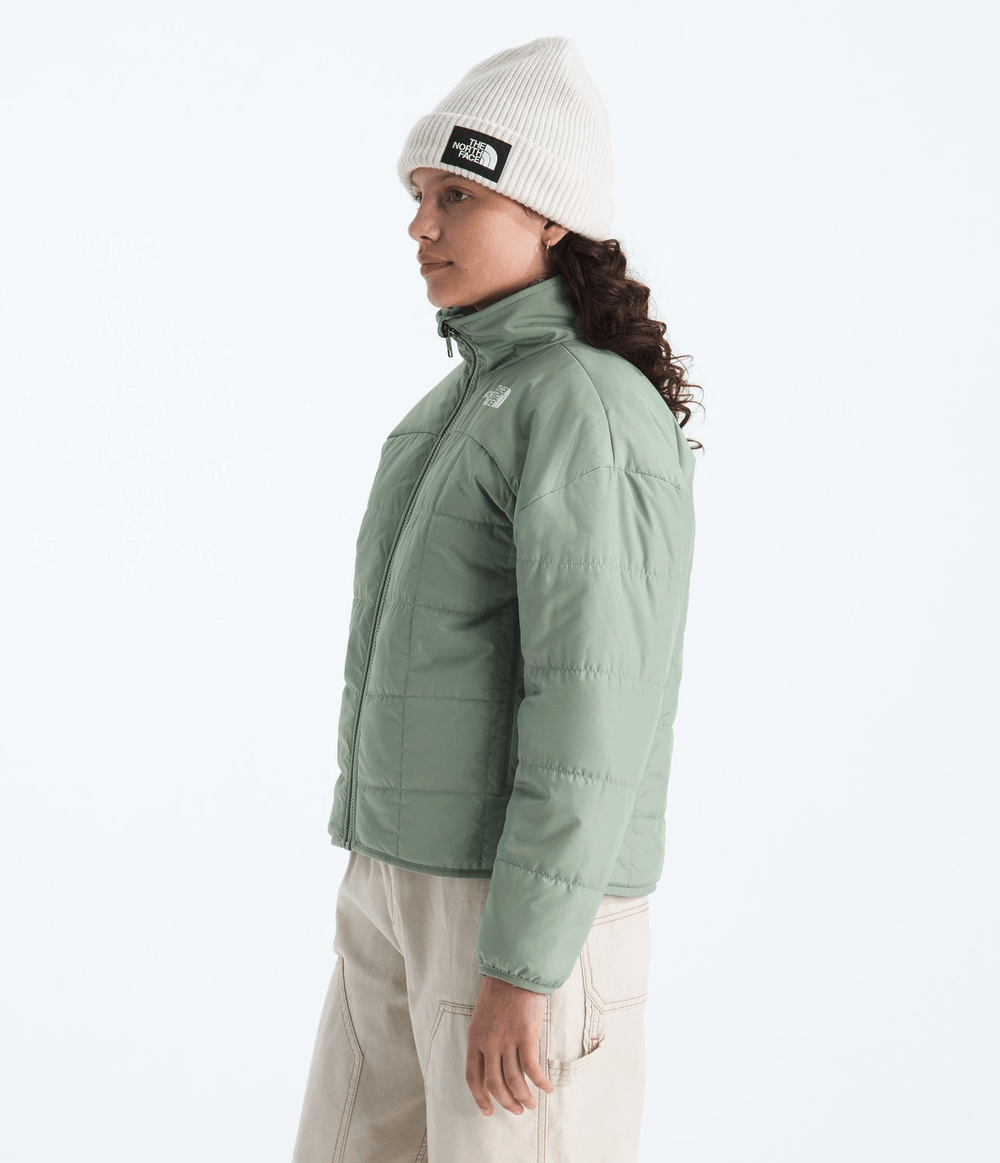 jaqueta-the-north-face-infantil-teen-girls-reversible-shasta-full-zip-slate-moss-pp