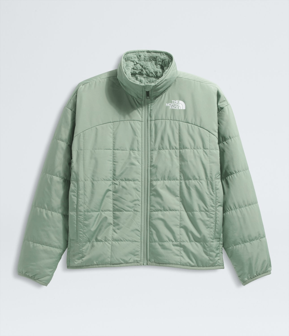 jaqueta-the-north-face-infantil-teen-girls-reversible-shasta-full-zip-slate-moss-pp