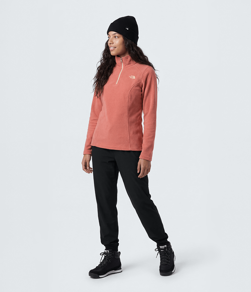 fleece-the-north-face-feminino-glacier-1-4-zip-mars-dust-p