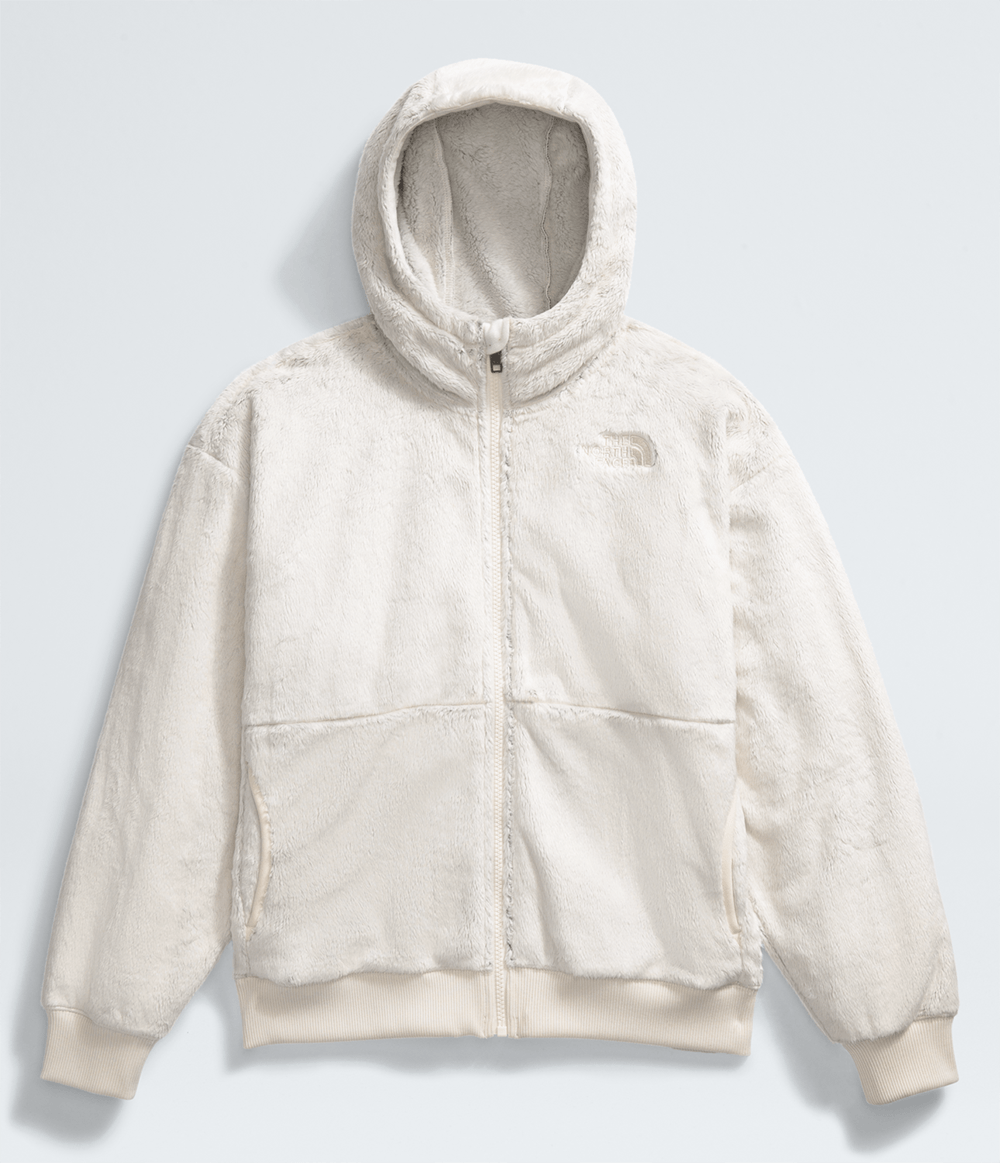 fleece-the-north-face-infantil-teen-girls-osito-full-zip-hoodie-white-dune-m