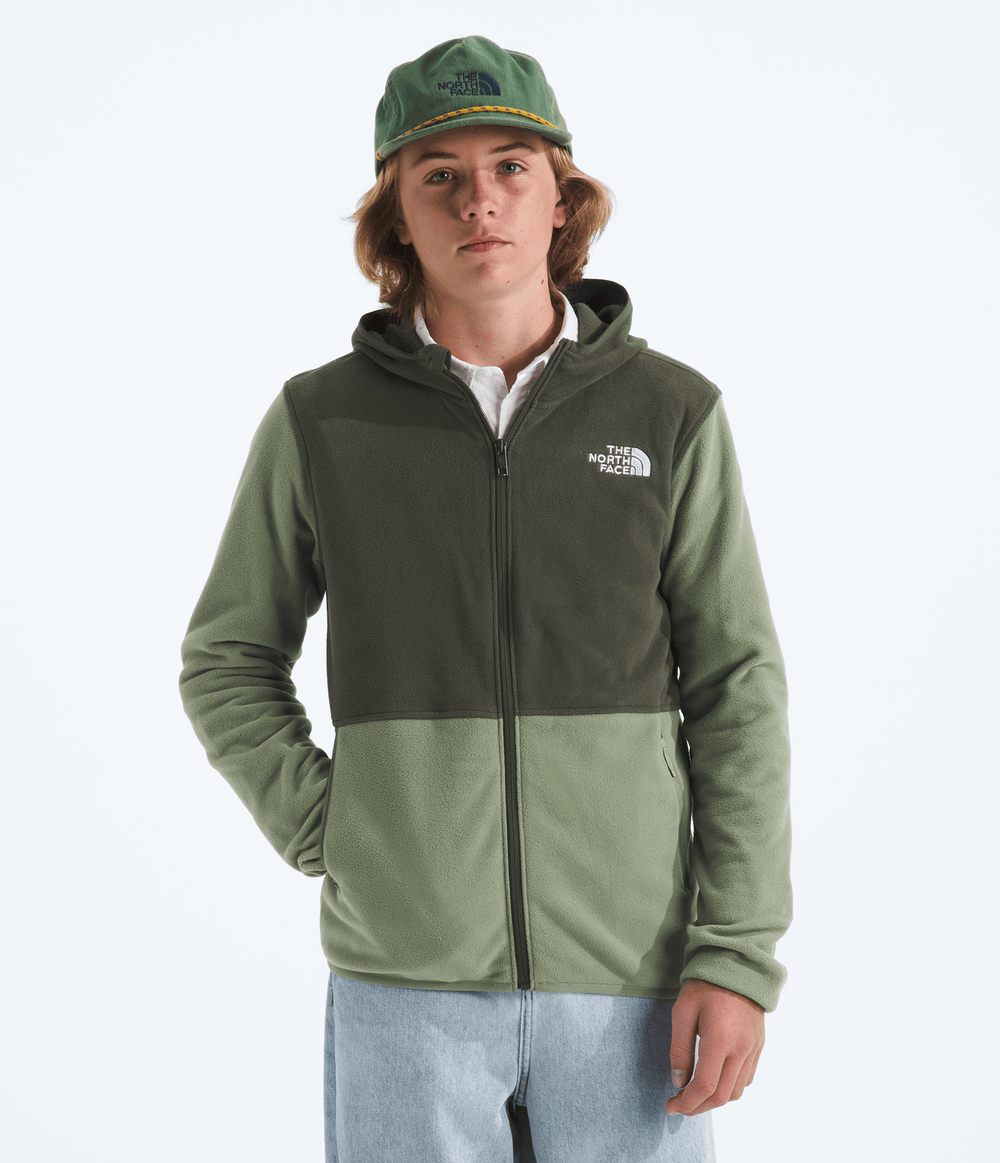 fleece-the-north-face-infantil-teen-glacier-full-zip-hoodie-bark-mist-new-taupe-green-pp